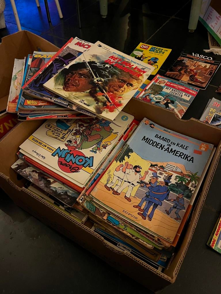 5 dozen oude stripboeken – grote verzameling – bieden, Meerdere comics, Ophalen, Gelezen, Europa