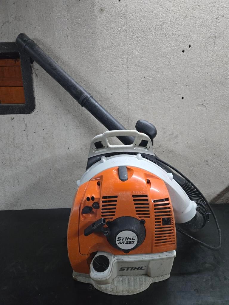 Stihl BR 350 krachtige bladblazer | BR350 | 2015 | 63.3cc, Tuin en Terras, Bladblazers, Gebruikt, Ruggedragen, Benzine, Ophalen of Verzenden