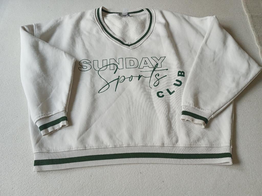 SWEATER MET TEKST, Kleding | Dames, Primark, Wit, Maat 42/44 (L), Ophalen of Verzenden