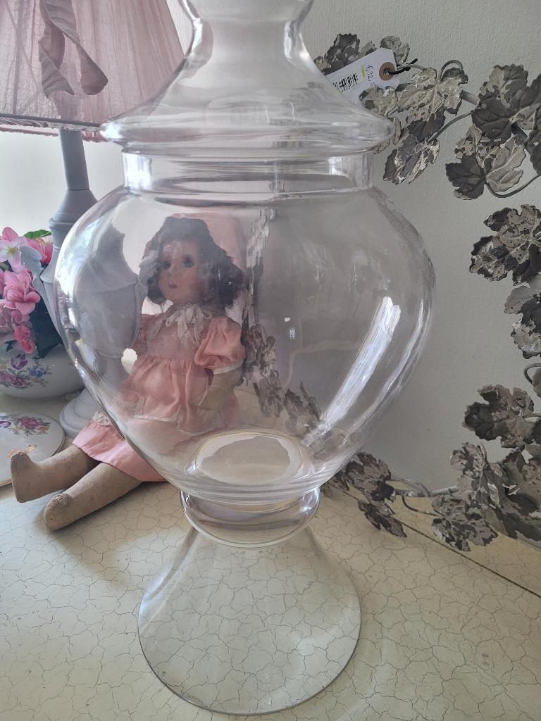 Vintage glazen eierbokaal, Ophalen