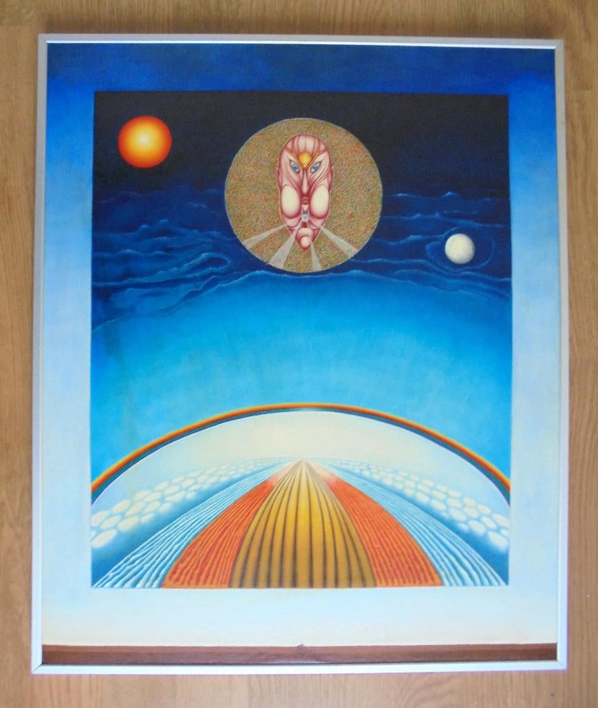 Paul Dekker.1942-2014.Zeer gedetailleerd, uniek schilderij., Antiek en Kunst, Ophalen