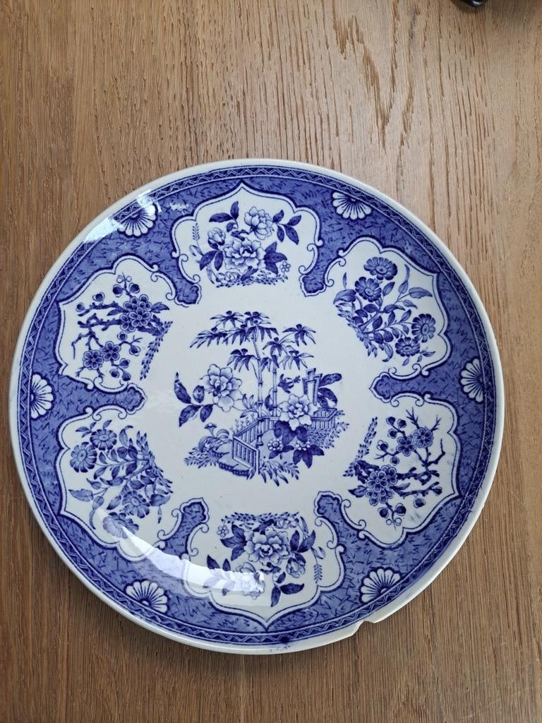 Antiek Delfts Blauw Wandbord Petrus Regout, Ophalen