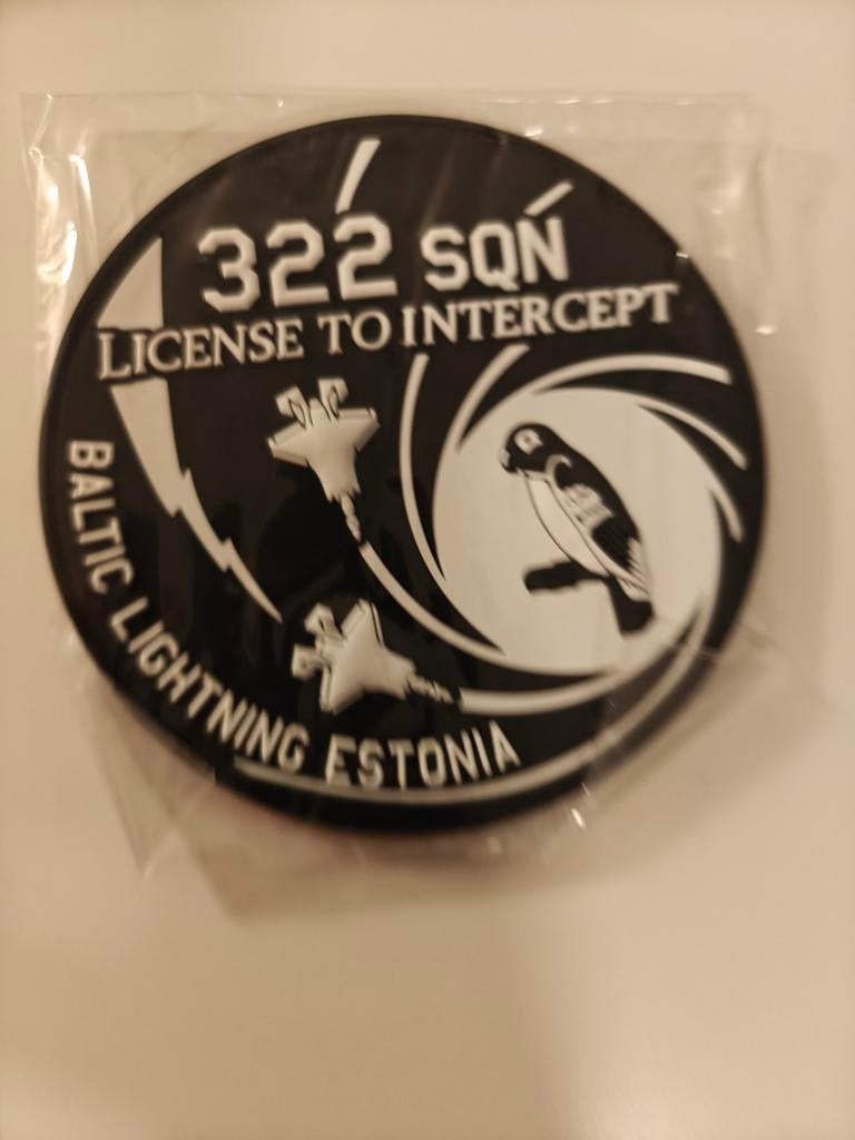 322 Squadron 'License to Intercept' Patch, Verzamelen, Militaria | Algemeen, Ophalen of Verzenden, Luchtmacht, Overige gebieden