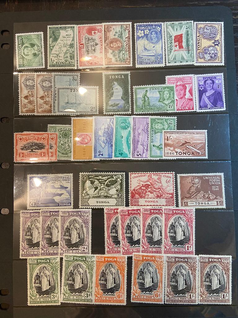 Tonga kavel diverse zegels, Verzenden