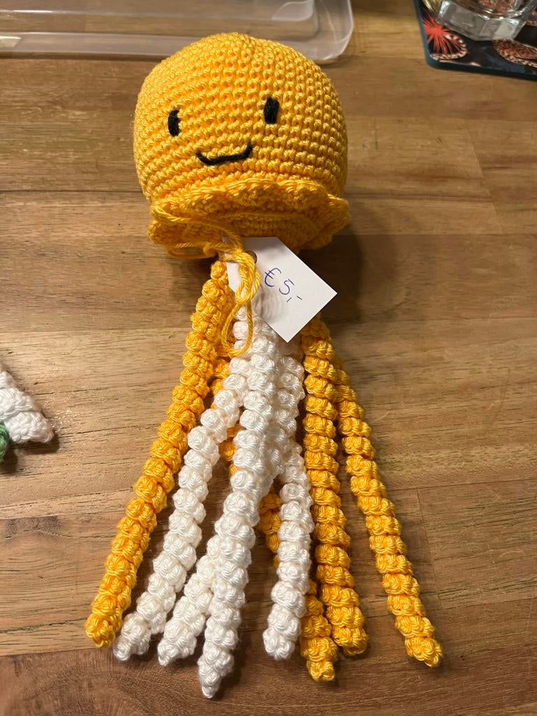 Zelf gehaakt knuffel octopusje, Ophalen of Verzenden, Nieuw, Overige typen