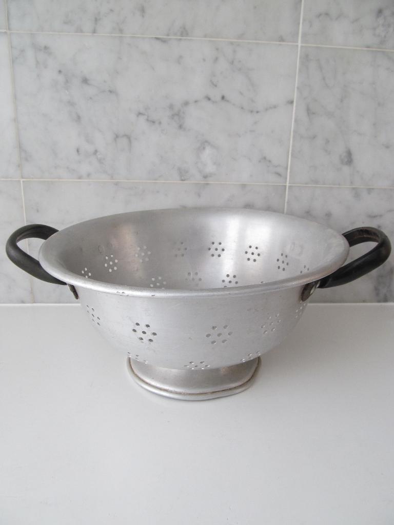 Vintage aluminium vergiet, Antiek en Kunst, Ophalen of Verzenden