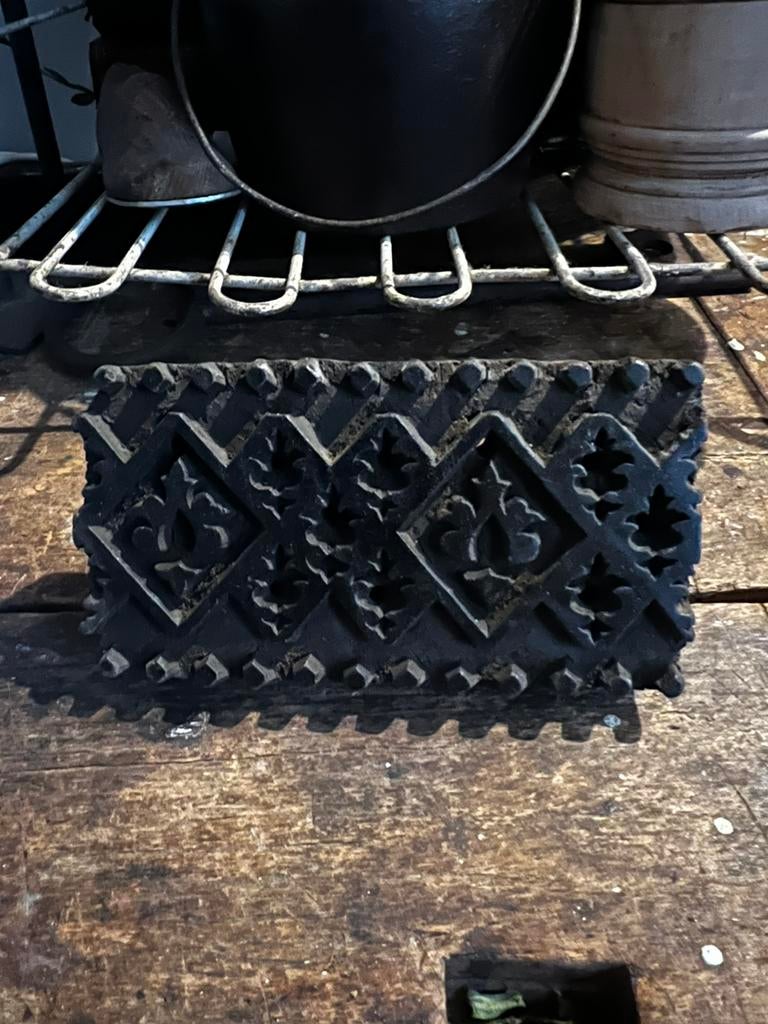 Batikstempel houten stofstempel patroonstempel textielstempe, Ophalen of Verzenden