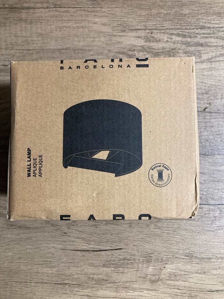 Faro Barcelona Wandlamp - Nieuw in doos, Ophalen of Verzenden, Nieuw, Metaal