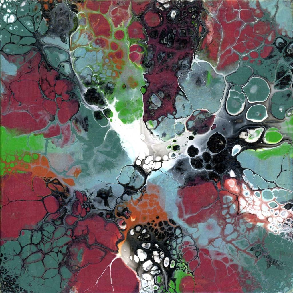 Zonder Titel - Kunstenaar: June Art Studio, Ophalen of Verzenden