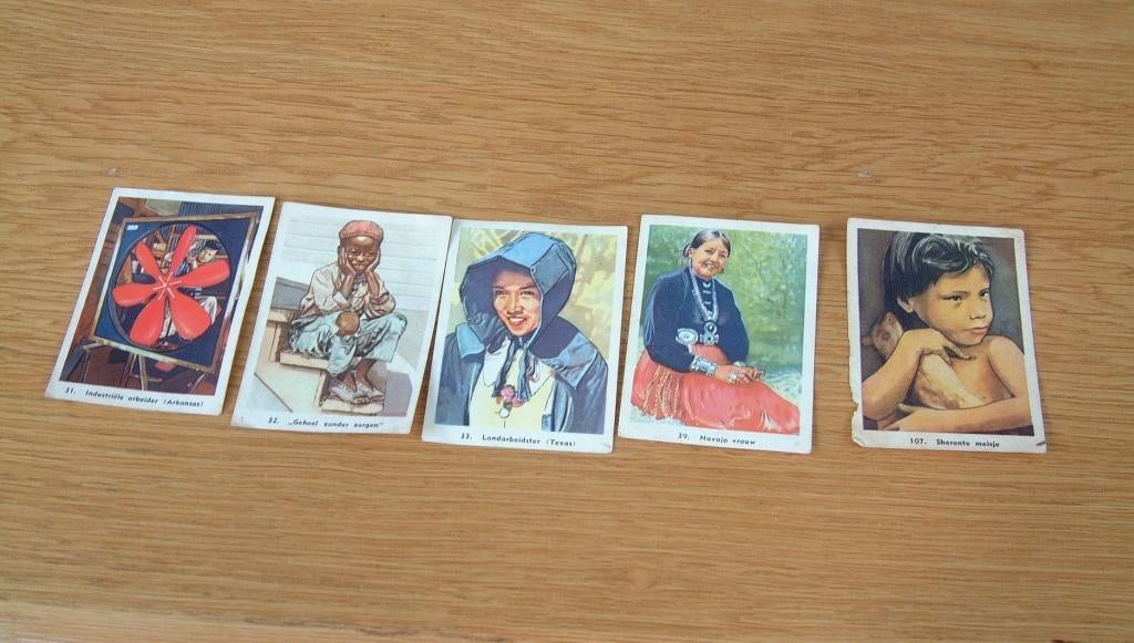 oude plaatjes van Faam Breda volkeren atlas Amerika, Ophalen of Verzenden, Gebruikt