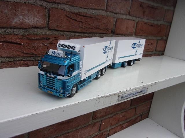 Tekno  Scania  143 - 450  van  F.  van  Bergeijk, Hobby en Vrije tijd, Modelauto's | 1:50, Ophalen of Verzenden, Nieuw, Bus of Vrachtwagen