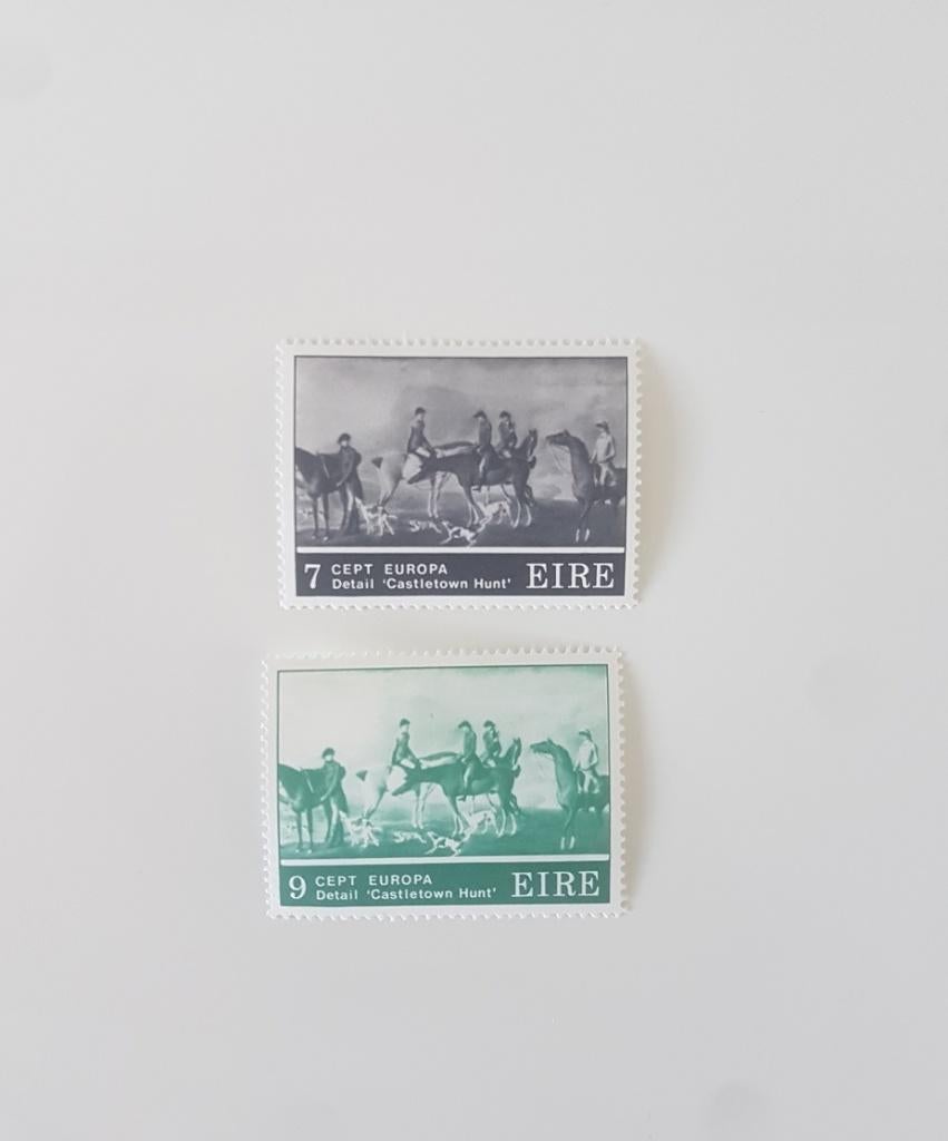 Ierland 1975, Schilderijen 'jacht', Ophalen of Verzenden, Postfris