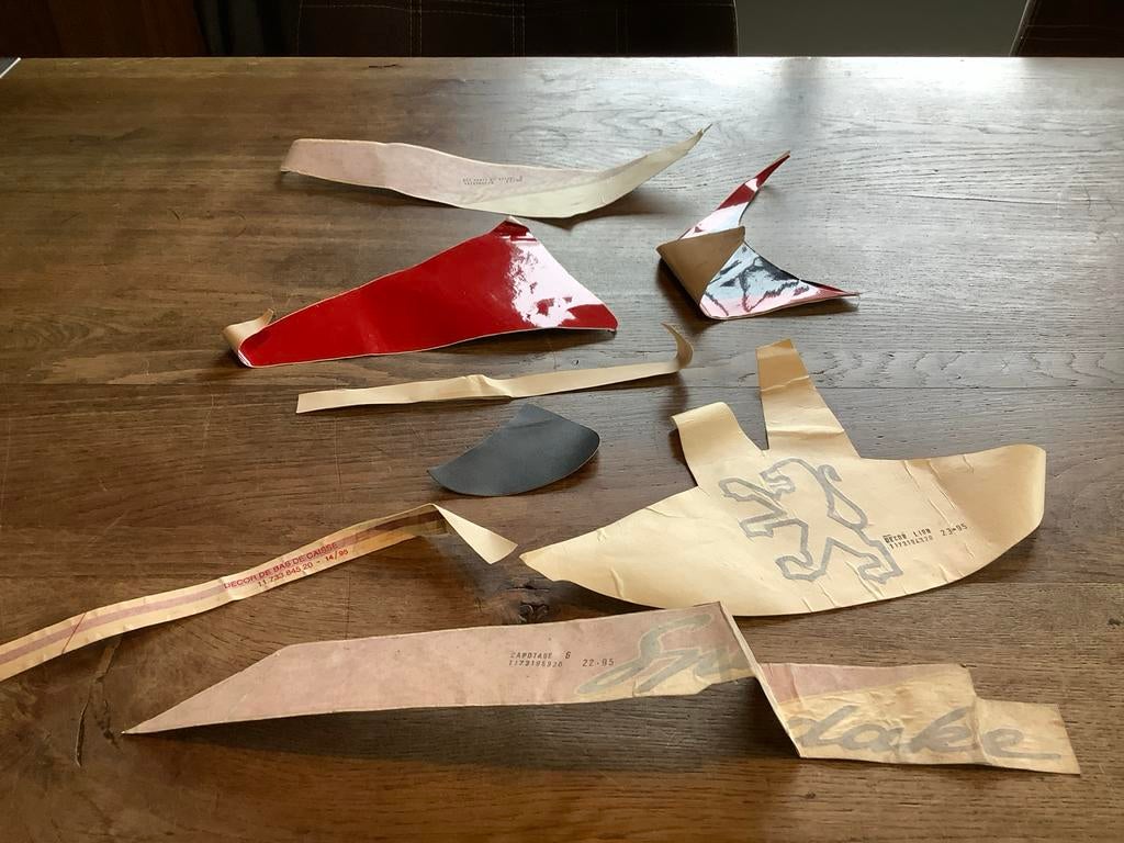 Peugeot Speedake stickerset.              (Nr 2), Fietsen en Brommers, Brommeronderdelen | Algemeen, Overige typen, Verzenden