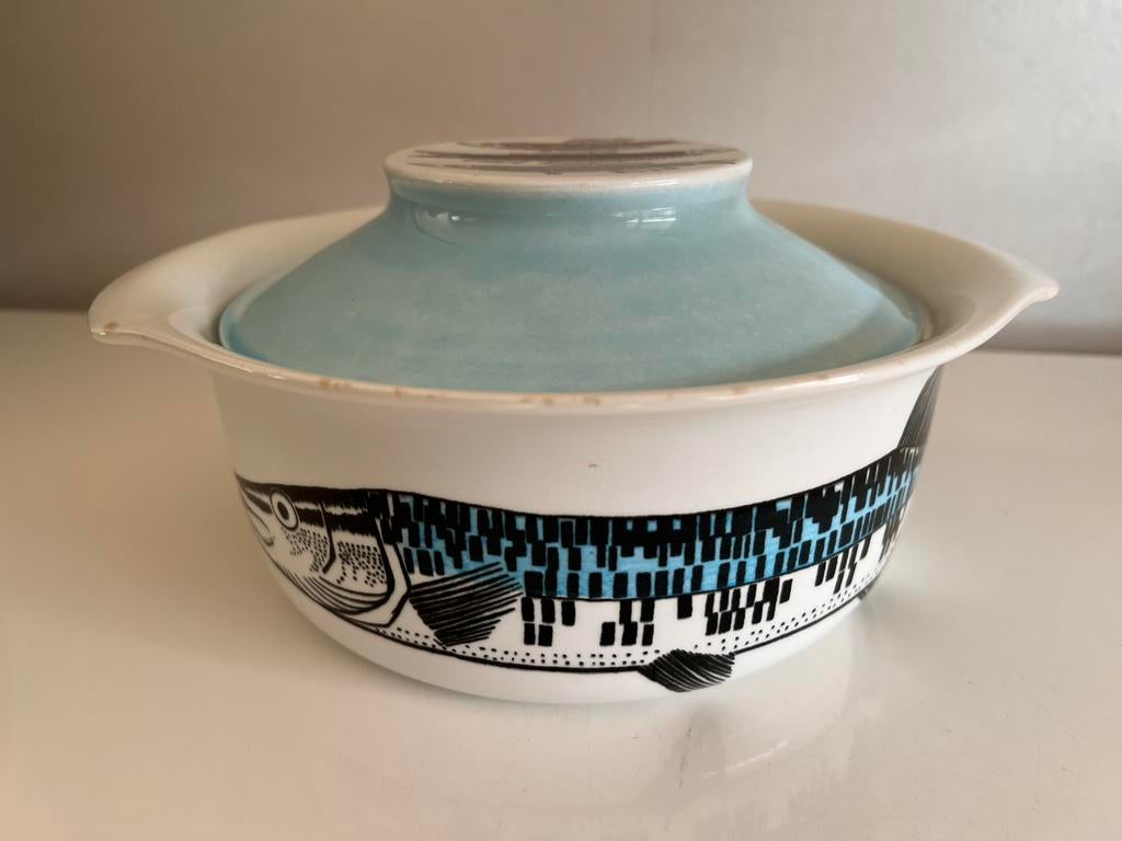 Vintage Rörstrand ‘My Garden’ Ovenschaal Makreel M. Westman, Ophalen of Verzenden