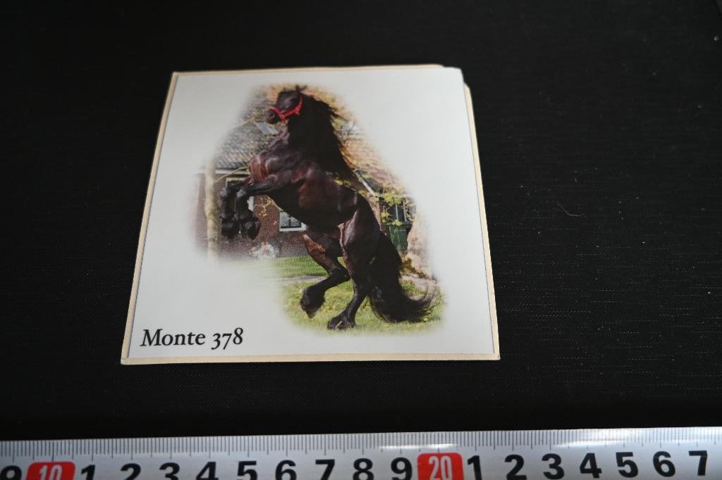 sticker Monte 378  Paard, Ophalen, Zo goed als nieuw