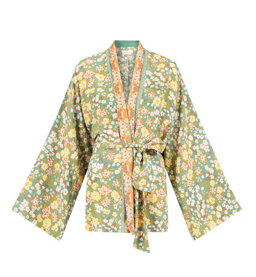 ✨💚anna nina kimono nieuw romy boomsma, Kleding | Dames, Ophalen of Verzenden, Nieuw, Groen