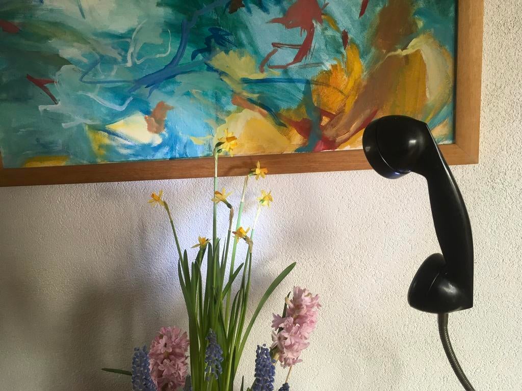 Unique Bakelieten Telefoon opgebouwd als Tafel lamp, Telecommunicatie, Vaste telefoons | Niet Draadloos, Ophalen of Verzenden