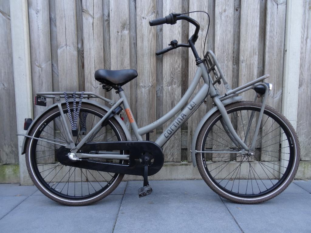Cortina U4 Transport Meisjesfiets – 24 inch | Grey Matt, Ophalen, 24 inch, Cortina U4 transportfiets, Versnellingen