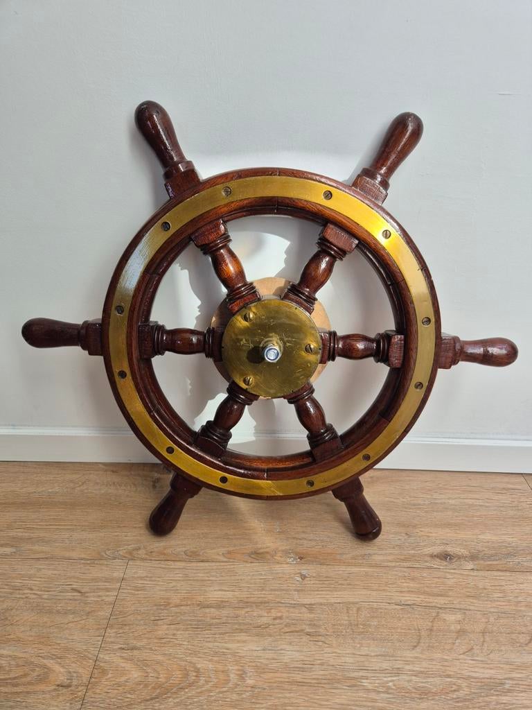 Origineel Houten Scheepsroer - Decoratie of Gebruik, Ophalen, Gebruikt, Dekbeslag, Zeilboot of Motorboot