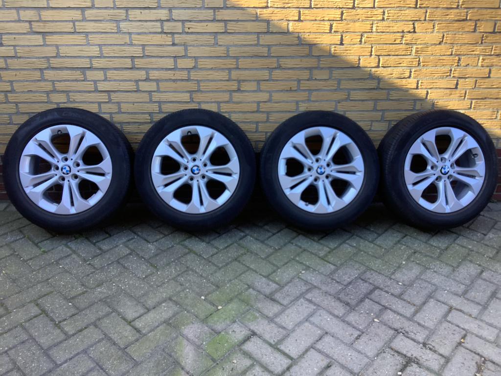 BMW velgen met zomerbanden, Auto-onderdelen, Banden en Velgen, Banden en Velgen, Zomerbanden, 17 inch, 225 mm, Personenwagen, Gebruikt