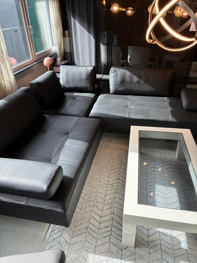 Rolf Benz Dono hoekbank - Nieuw leer, Ophalen, Rolf benz, ., Leer