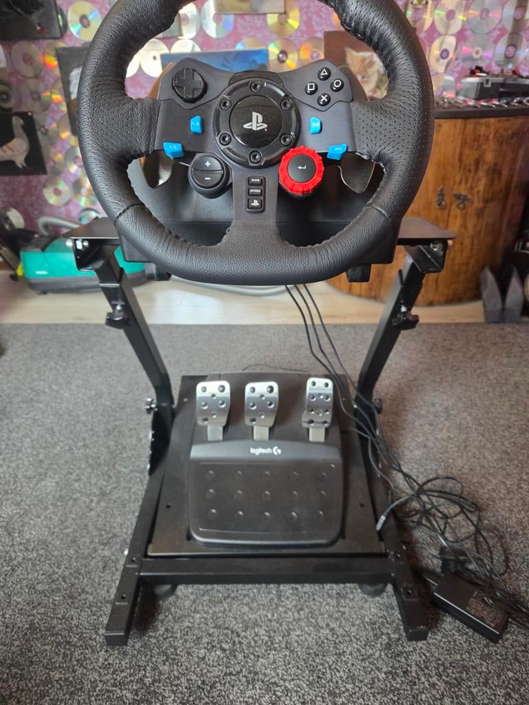 Ps4 stuur met pedalen, Ophalen, Zo goed als nieuw