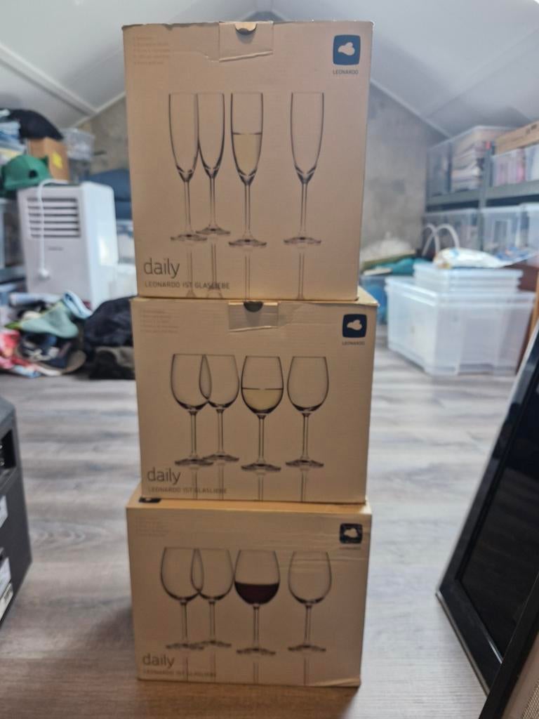 Leonardo Daily wijn en champagne glazen, Ophalen, Zo goed als nieuw
