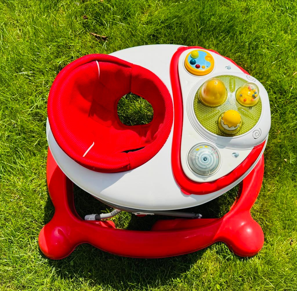 KEES baby loopstoel / babywalker – inklapbaar met speelgoed, Ophalen of Verzenden, Gebruikt, Overige typen, Met geluid