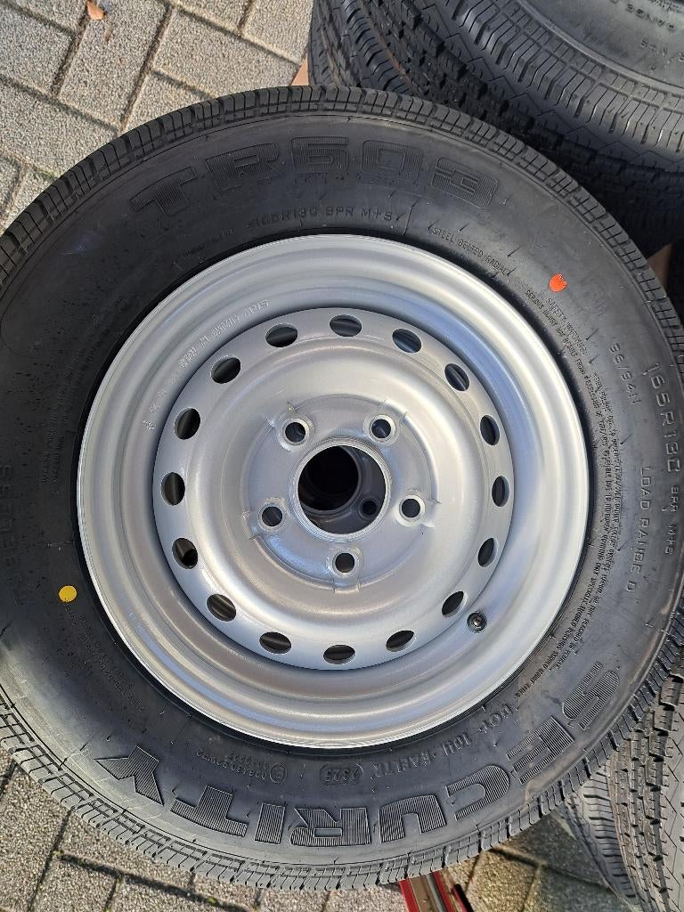 komplete 13 inch aanhanger wielen 165R13C 96/94N steek 5x112, Ophalen, Nieuw