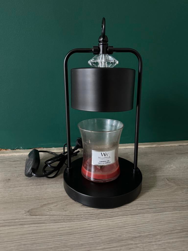 Warmtelamp voor geurkaarsen - Zwart, met dimmer en timer, Huis en Inrichting, Woonaccessoires | Kandelaars en Kaarsen, Nieuw, Kandelaar
