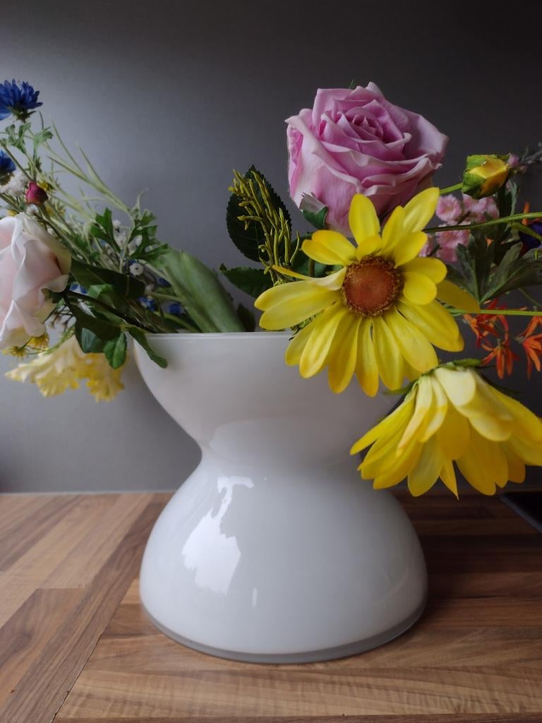 Vintage IKEA Diabolo Vaas Anna Nilsson Wit, Huis en Inrichting, Woonaccessoires | Vazen, Ophalen