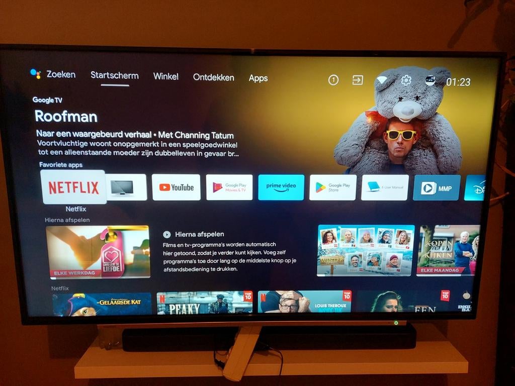 55 inch smart tv Toshiba 4k, Ophalen of Verzenden, 100 cm of meer, 50 Hz, Toshiba