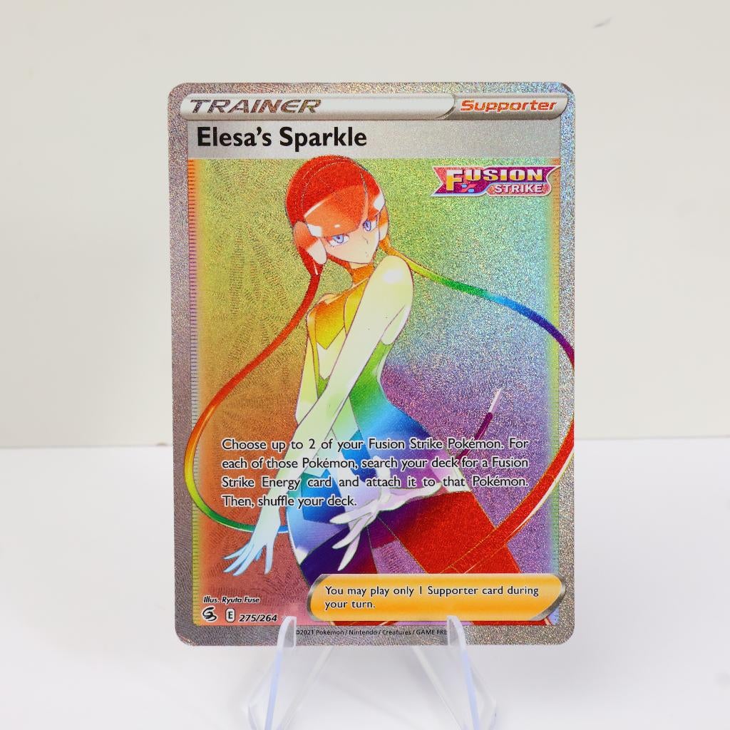 Pokémon TCG Elesa's Sparkle Trainer Fusion Strike 275/264, Hobby en Vrije tijd, Verzamelkaartspellen | Pokémon, Ophalen of Verzenden