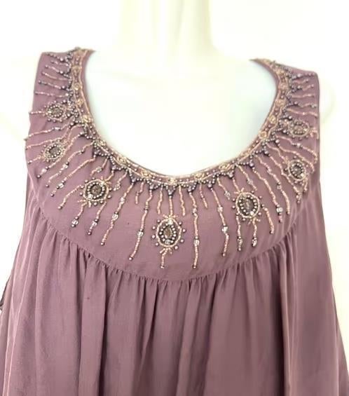 Monsoon zijden tuniek maat 44/46[v], Ophalen of Verzenden, Zo goed als nieuw, Maat 46/48 (XL) of groter, Overige kleuren