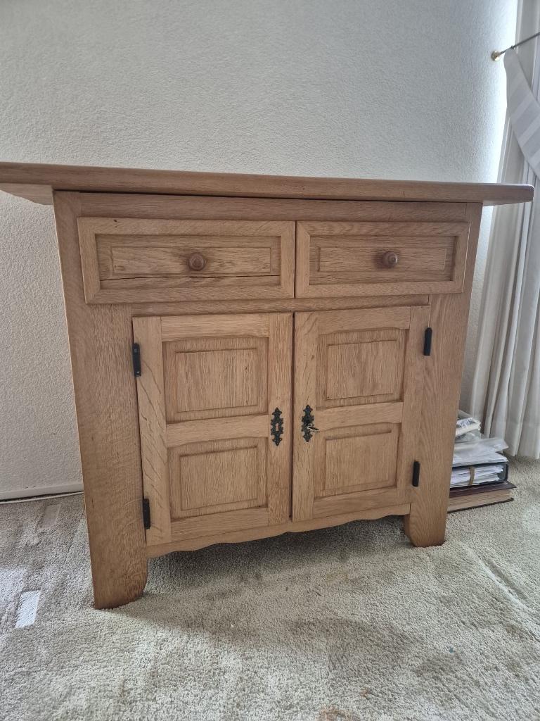 Dressoir - geloogd eiken, Huis en Inrichting, Kasten | Dressoirs, Ophalen, Gebruikt, Met deur(en), Eikenhout