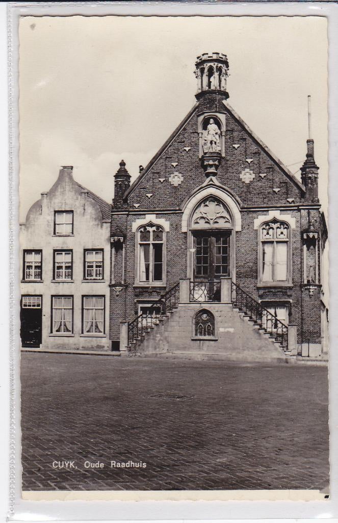 Cuyk a/d Maas Oude Raadhuis vroeger aan de Maas, Verzenden, 1940 tot 1960, Gelopen, Noord-Brabant