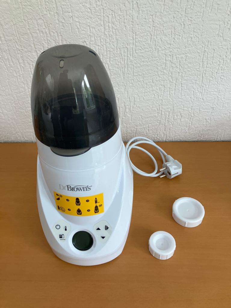 Deluxe Dr. Brown Flessenwarmer en Sterilisator, Ophalen of Verzenden, Gebruikt, Flessen- of potjesverwarmer