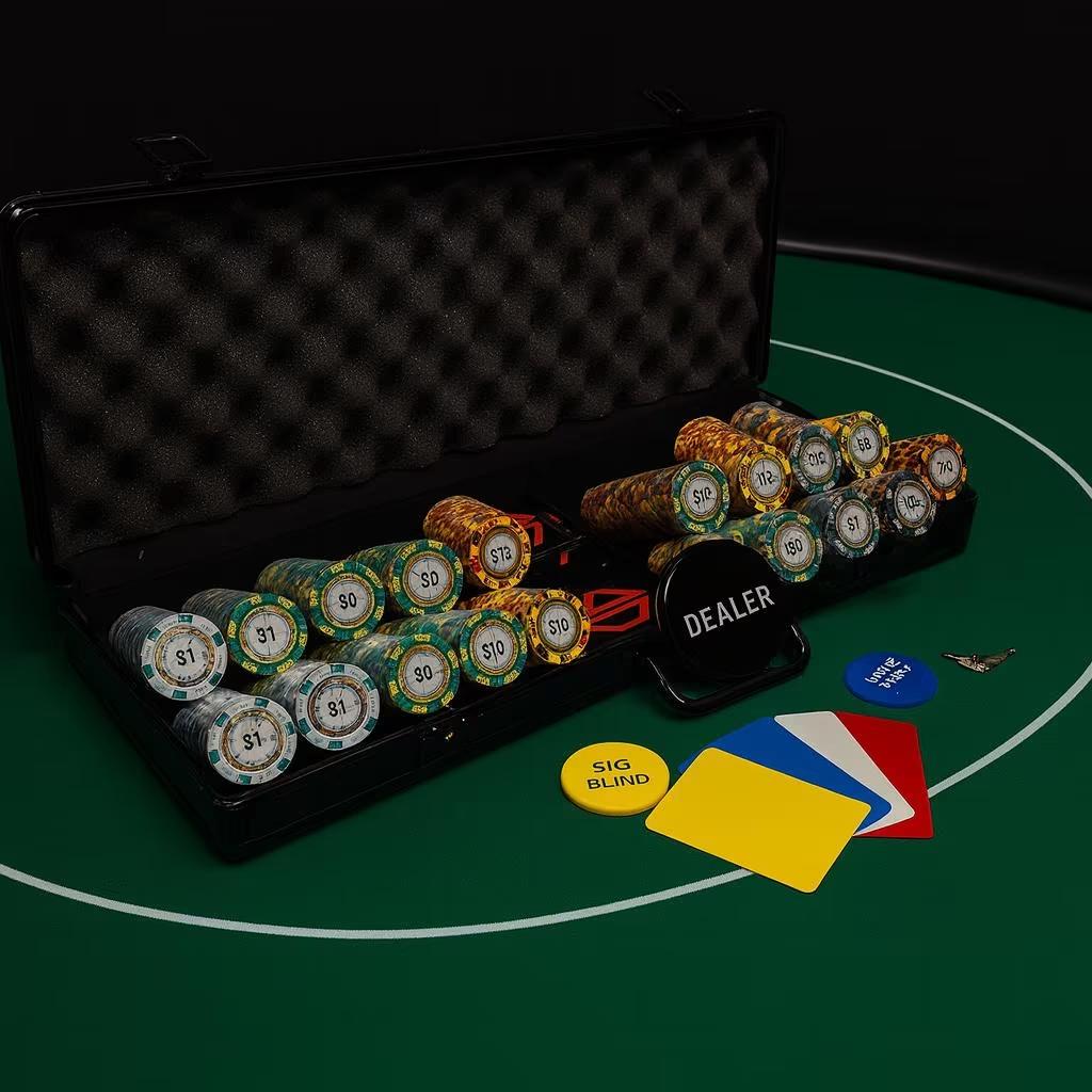 Poker fiches met waarde - Pokerset - Poker chips
