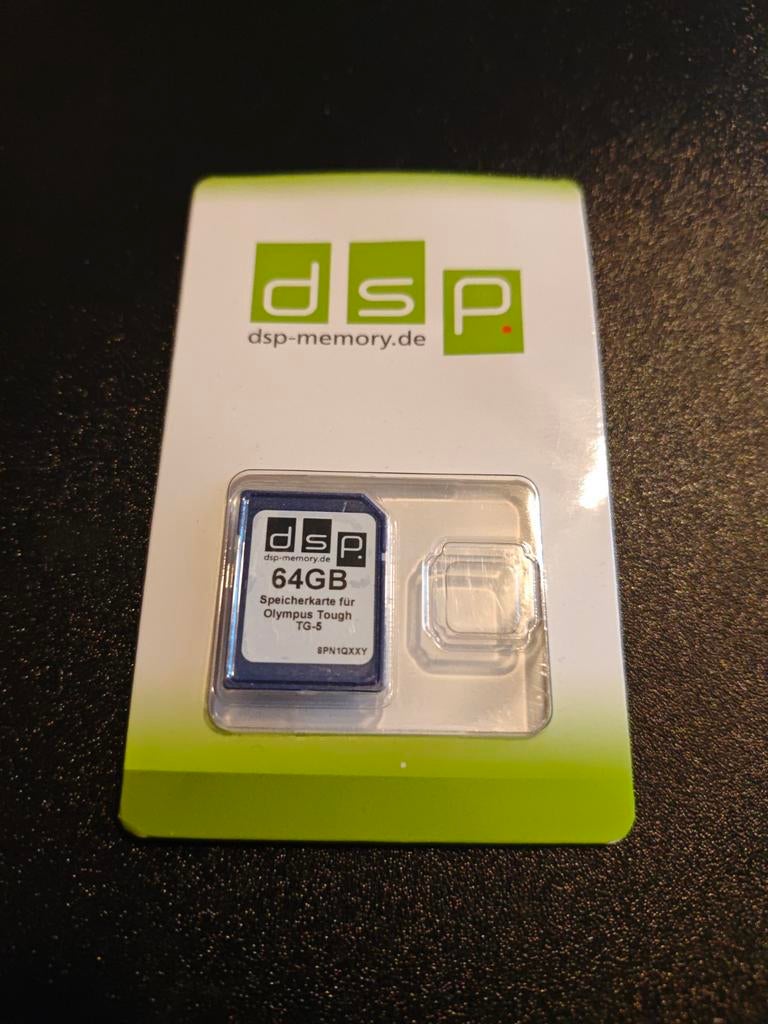 DSP 64GB SD-kaart voor Olympus Tough TG-5, SD, DSP, Nieuw, Ophalen of Verzenden