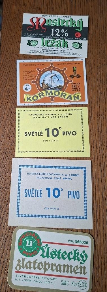 5 x bier etiket Svetle, ongebruikt, Ophalen of Verzenden, Nieuw, Overige typen, Overige merken