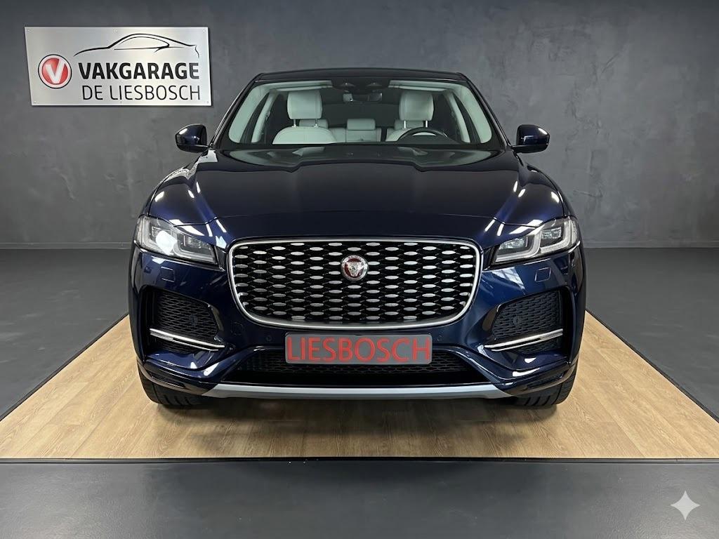 Jaguar F-PACE 2.0 P400e PHEV S / dealer onderhouden / leder, Euro 6, 4 cilinders, 2000 kg, Blauw