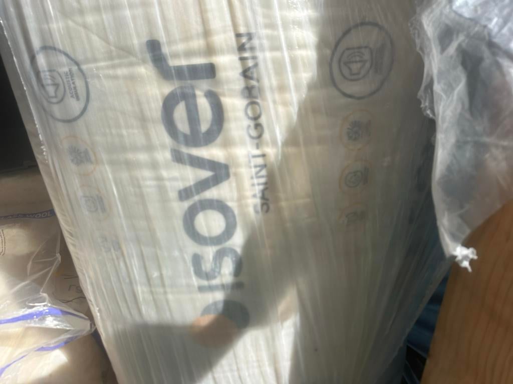 Isolatie glaswol 7cm dik - Nieuw in verpakking, Doe-het-zelf en Verbouw, Isolatie en Afdichting, 4 tot 8 cm, Nieuw, Ophalen of Verzenden