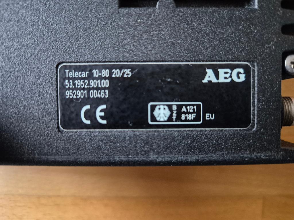 Mobilofoon AEG Telecar 10-80 met KRAD bediendeel, Ophalen, Gebruikt, Zender en Ontvanger