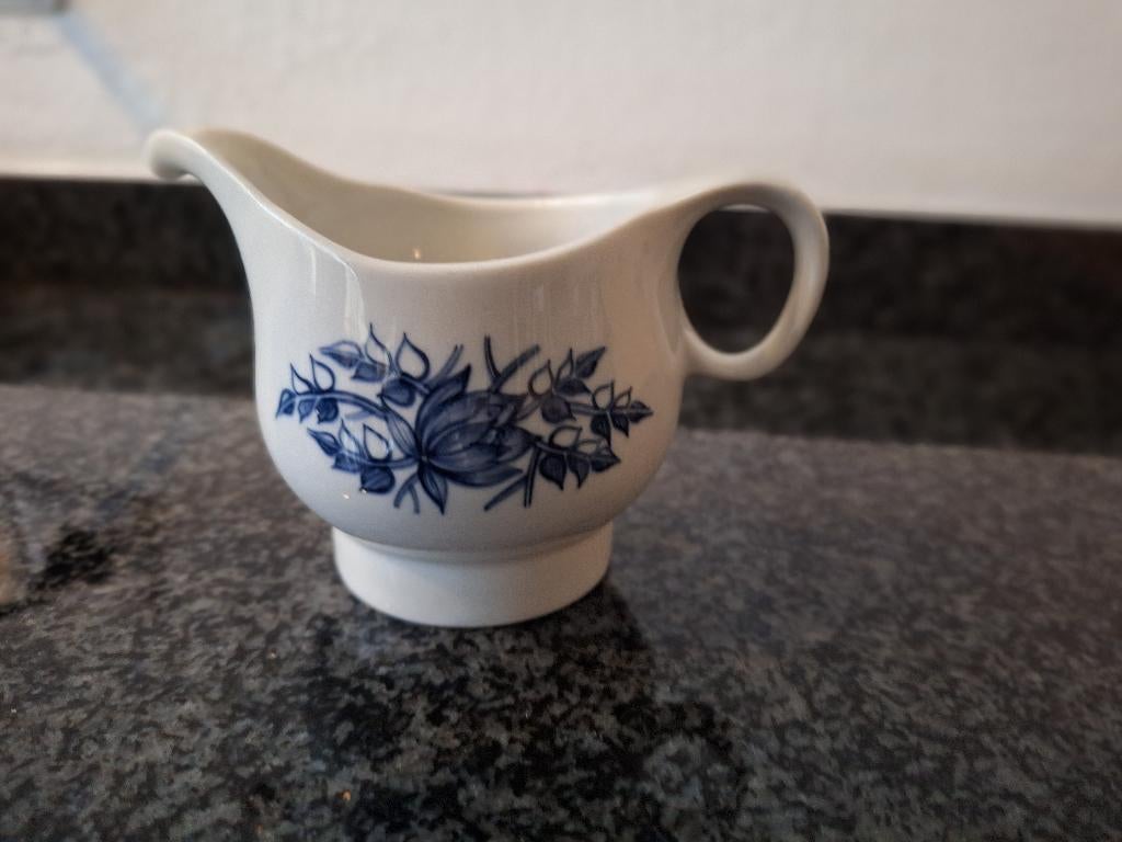 Melkkannetje blauw wit Royal Sphinx 8 cm, Antiek en Kunst, Ophalen of Verzenden