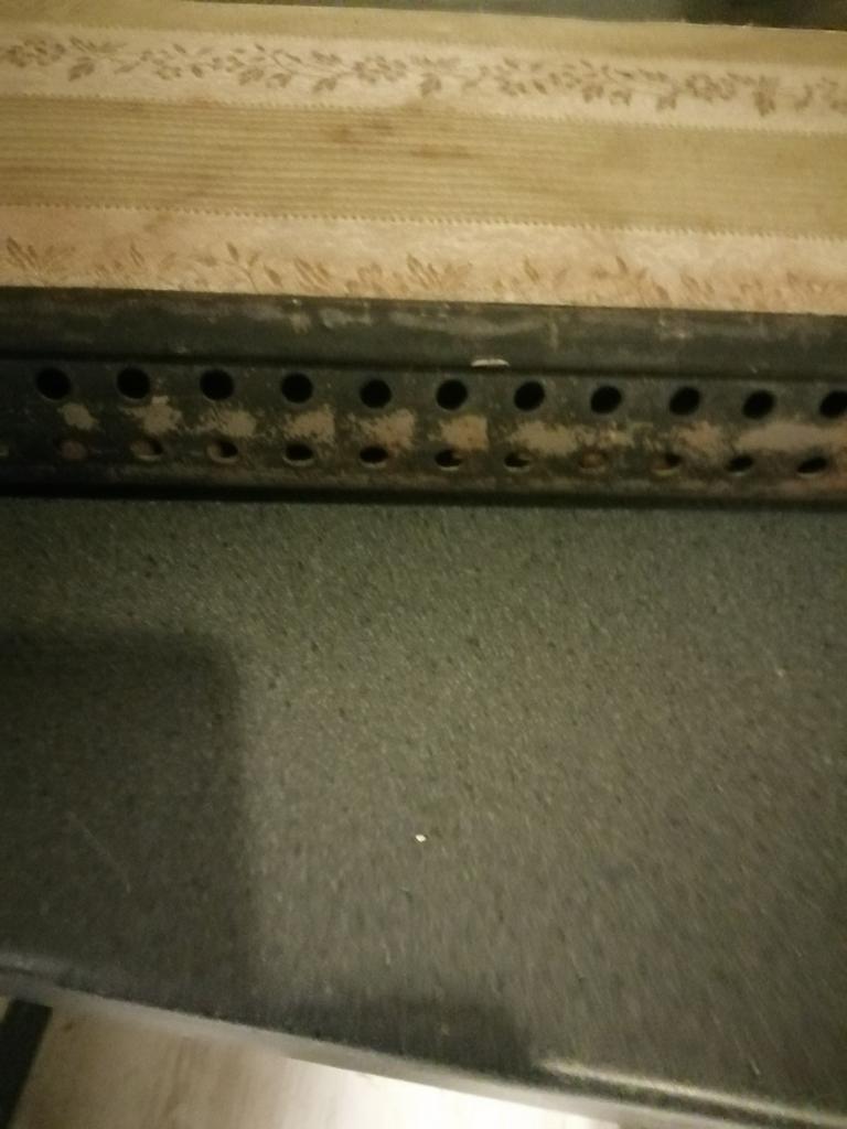 ANTIEKE METALEN FRANSE VOETEN KACHEL/STOOF TOPSTAAT 50 CM., Antiek en Kunst, Ophalen of Verzenden