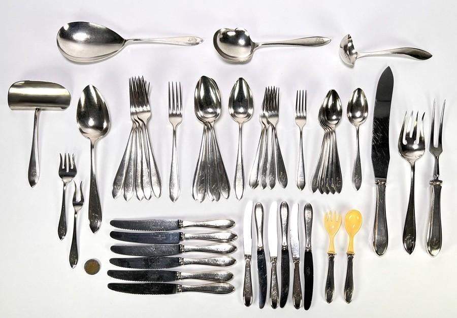 1010. Zilveren bestek, 20e eeuw, Ophalen of Verzenden