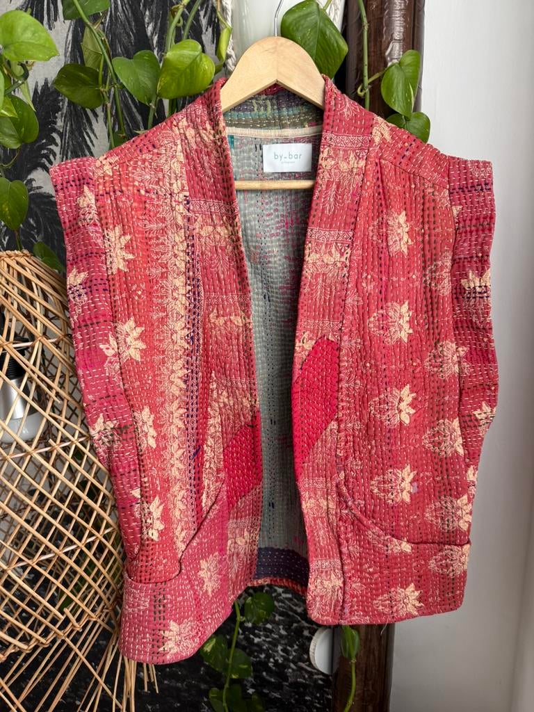 By-bar antic upcycled gilet jacket jasje one size, Verzenden, Zo goed als nieuw