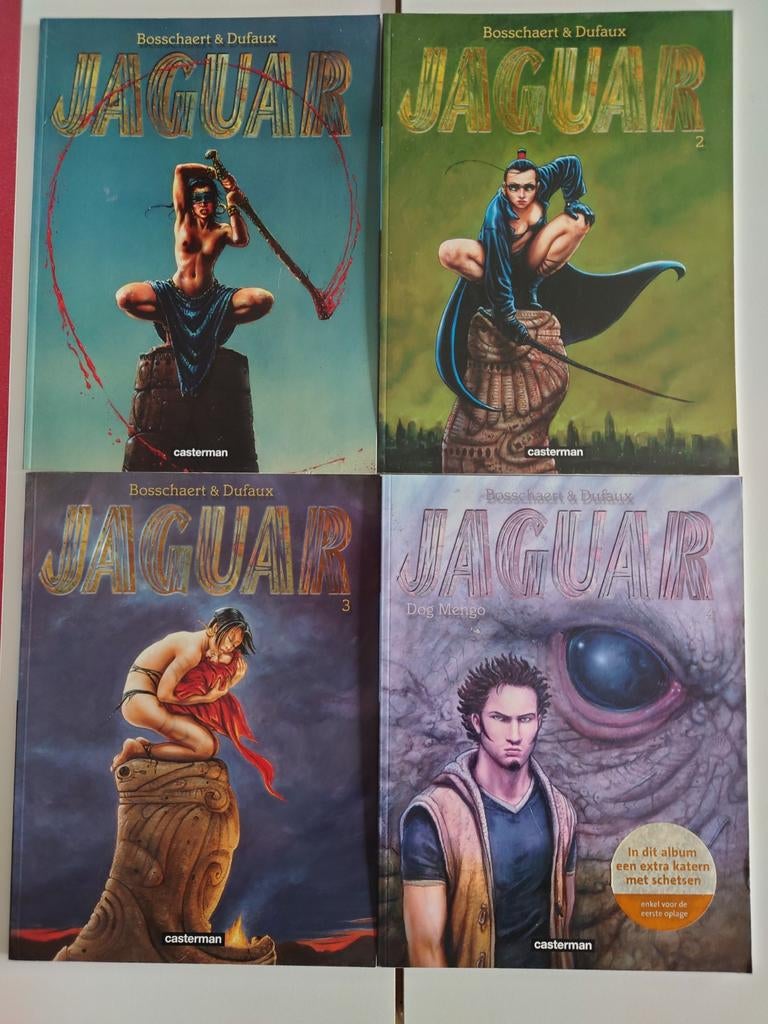 Jaguar 1-2-3-4 sc. Casterman, Meerdere stripboeken, Ophalen of Verzenden, Gelezen