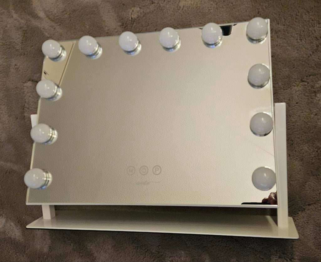 Novalie Hollywood Spiegel met Verlichting (niet gebruikt), Nieuw, Ophalen of Verzenden, Minder dan 100 cm, Rechthoekig