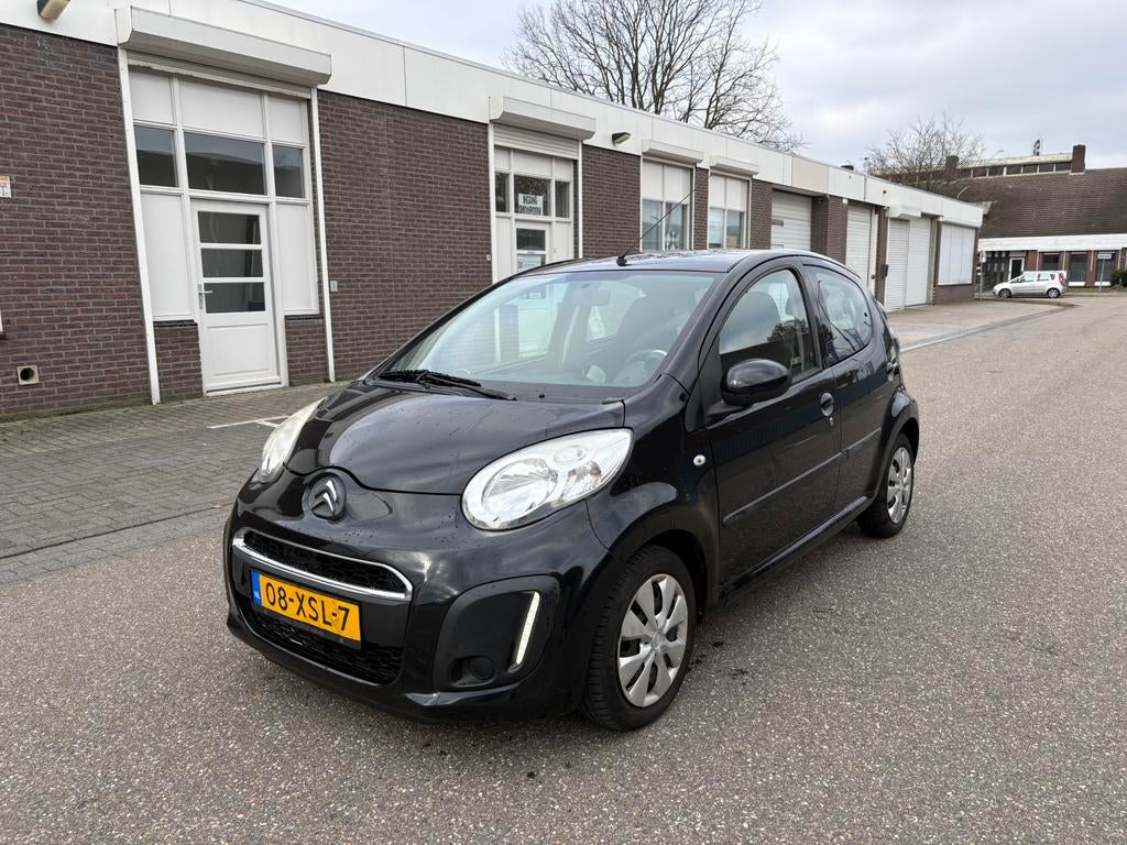 Citroën C1 1.0i 68PK 5D 2012 Zwart, Auto's, Voorwielaandrijving, 4 stoelen, C1, Origineel Nederlands